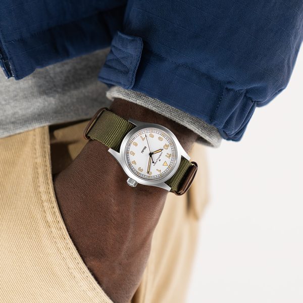 HAMILTON Khaki Field Quarzo, Quadrante Bianco, 38mm - immagine 2
