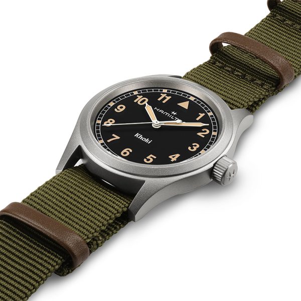 HAMILTON Khaki Field Quarzo, Quadrante Nero, 38mm - immagine 2