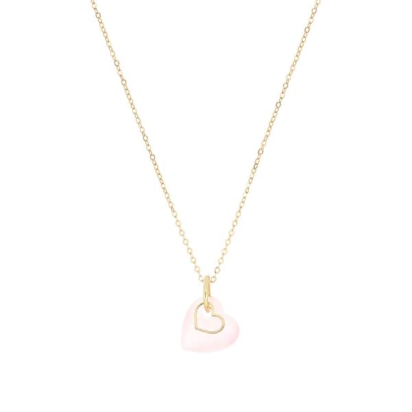 MAMAN ET SOPHIE Girocollo 18kt Cuore Rosa