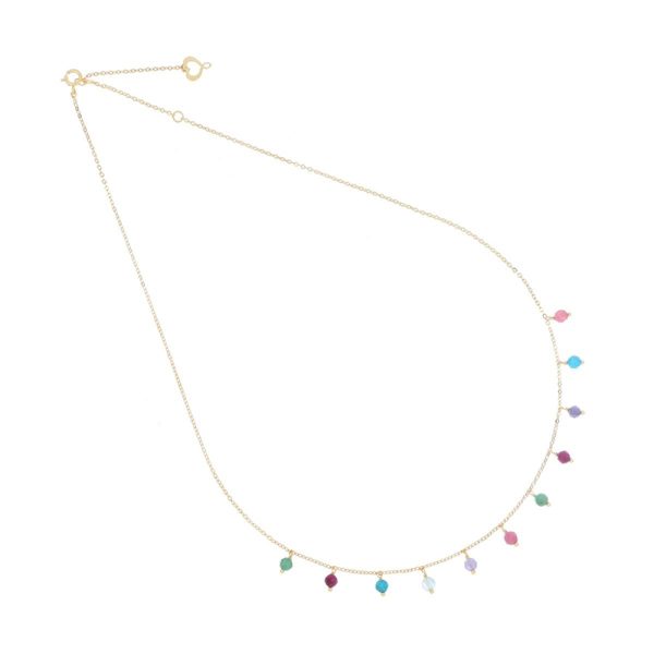 MAMAN ET SOPHIE Girocollo 18kt Pietre multicolor