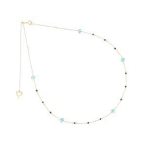 MAMAN ET SOPHIE Girocollo 18kt  Apatite e Diamante nero