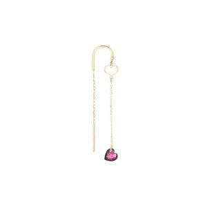 MAMAN ET SOPHIE Orecchino 18kt Cuore nudo Rosa