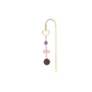 MAMAN ET SOPHIE Orecchino 18kt Nuvole Rosso