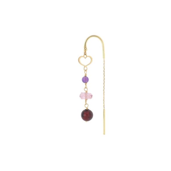 MAMAN ET SOPHIE Orecchino 18kt Nuvole Rosso