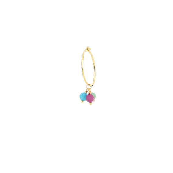 MAMAN ET SOPHIE Orecchino 18kt Pietre multicolor