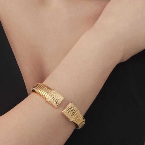 GIOVANNI RASPINI Bracciale Tubogas Croco - immagine 2