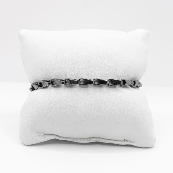 SCARABEO Intreccio Bracciale, Argento 925 Brunito
