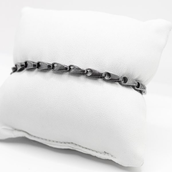 SCARABEO Intreccio Bracciale, Argento 925 Brunito - immagine 2