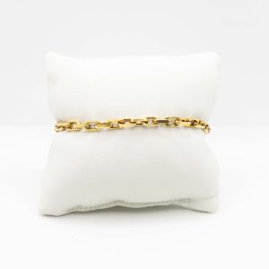 SCARABEO Intreccio Bracciale, Argento 925 Dorato