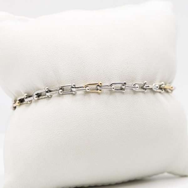 SCARABEO Intreccio Bracciale, Argento 925 e oro 9kt - immagine 2