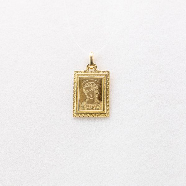 SCARABEO Piastrina immagine Sacra, Oro 18kt