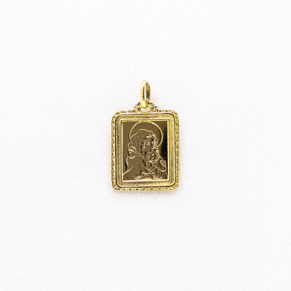 SCARABEO Piastrina immagine Sacra, Oro 18kt