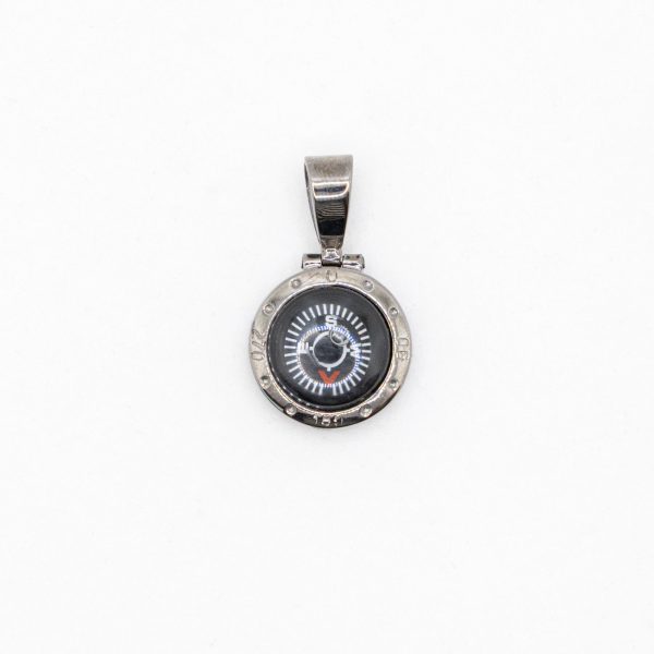 SCARABEO Bussole Charm Bussola, Argento 925 brunito