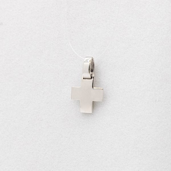 SCARABEO Croci D'Incanto Croce bombata, Oro bianco 18kt