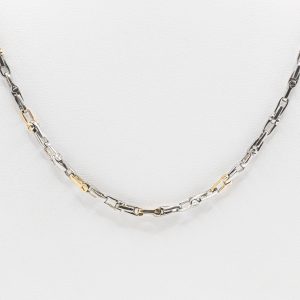 SCARABEO Intreccio Girocollo, Argento 925 e oro 9kt