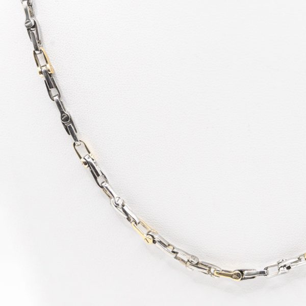 SCARABEO Intreccio Girocollo, Argento 925 e oro 9kt - immagine 2