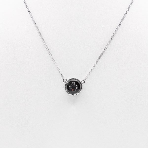 SCARABEO Bussole Collana con ciondolo Bussola, Argento 925