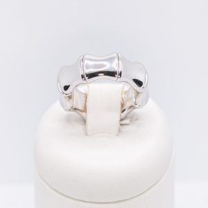 GUCCI - Anello elastico oro bianco 18kt