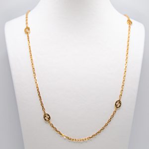 GUCCI - Collana lunga oro giallo 18kt