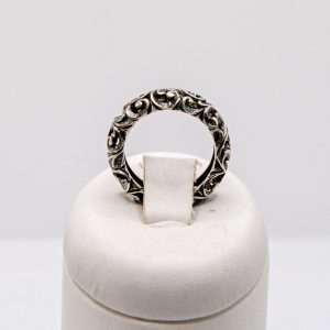 MARIA LUISA - Anello Argento brunito