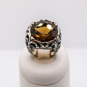 MARIA LUISA - Anello Argento brunito