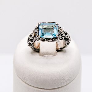 MARIA LUISA - Anello Argento brunito