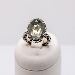 MARIA LUISA - Anello Argento brunito