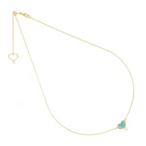 MAMAN ET SOPHIE Girocollo Maman et Sophie madreperla turchese