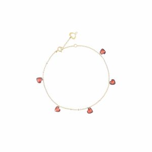 MAMAN ET SOPHIE Bracciale Cuori nudi Rossi