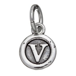 GIOVANNI RASPINI Charm Cialda Mini - Lettera V